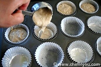 Frozen Banana Cupcakes recipe (no butter, eggless)