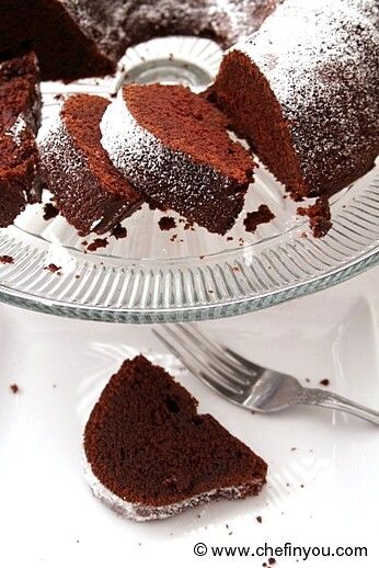 Eggless Chocolate Pound Cake Recipe