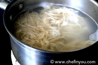 Vegetarian Dandan noodle with Tofu and Shiitake Mushrooms