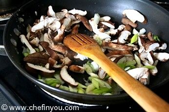 Vegetarian Dandan noodle with Tofu and Shiitake Mushrooms