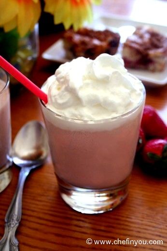 Starbucks Styled Strawberry and Creme | Strawberry Milkshake Recipe