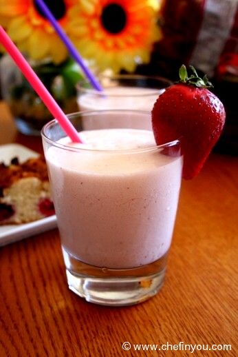 Starbucks Styled Strawberry and Creme | Strawberry Milkshake Recipe