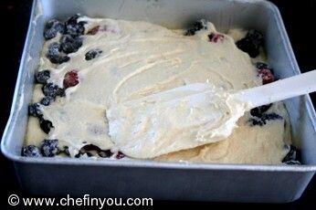 Blueberry, Blackberry, Raspberry Coffee Cake Recipe