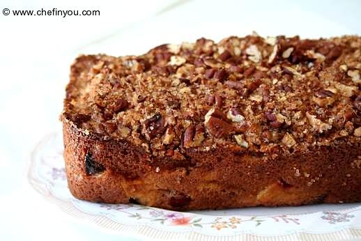 Plum and Pecan Quick Bread