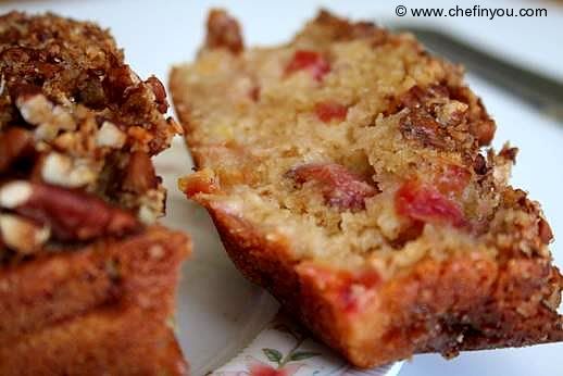 Plum and Pecan Quick Bread