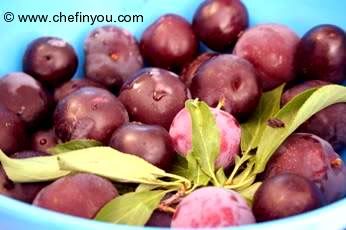 Plum Preserves recipe with raisins