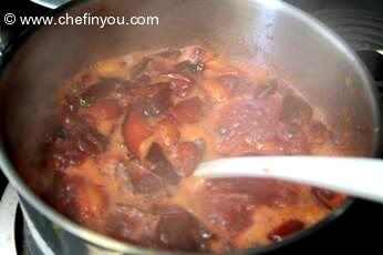 Plum Preserves with Raisins recipe