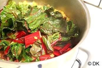 Mixed Dal with Red Chard