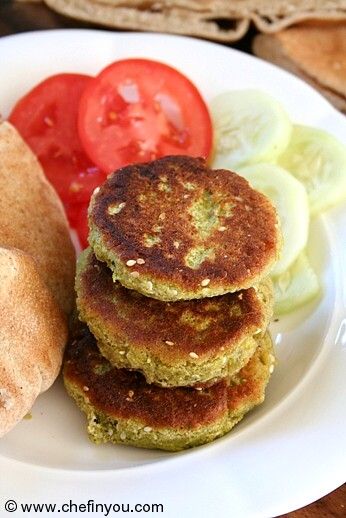 Pan fried Falafels Recipe | Zucchini Recipes