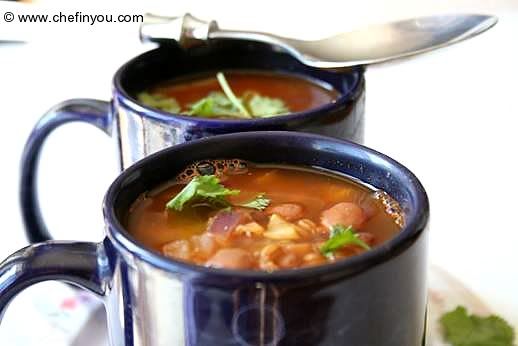 Wheat Berry and Pinto Bean Soup