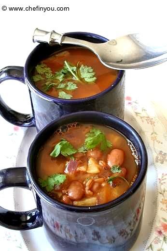 Wheat Berry and Pinto Bean Soup