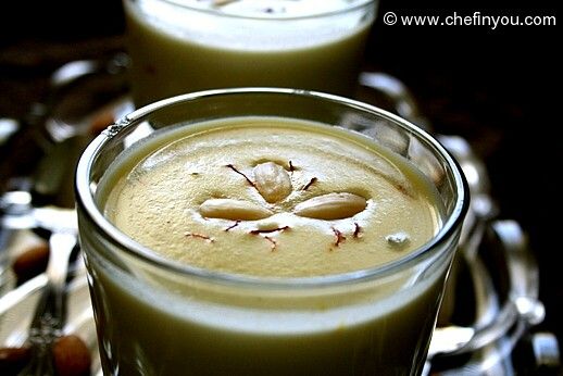 Badam Kheer (Almond Ka sheera) - Indian almond milk recipe