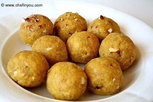 Besan Rava Ladoo Recipe