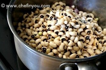Spicy Black eyed peas/beans recipe