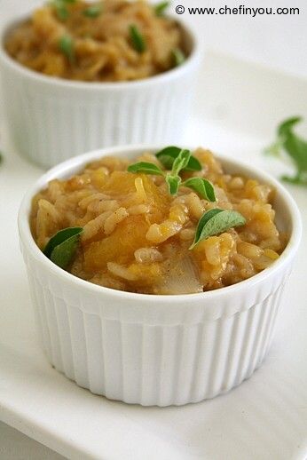 Brown butter Pumpkin Risotto Recipe