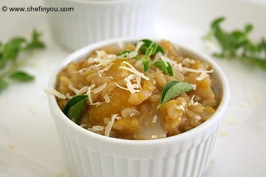 Brown butter Pumpkin Risotto Recipe