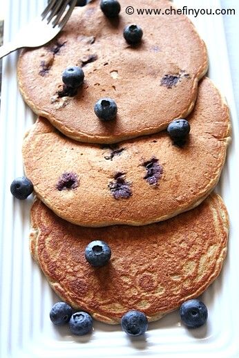 Blueberry Buckwheat Pancakes Recipe from scratch