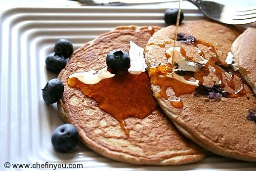 Blueberry Buckwheat Pancakes Recipe from scratch