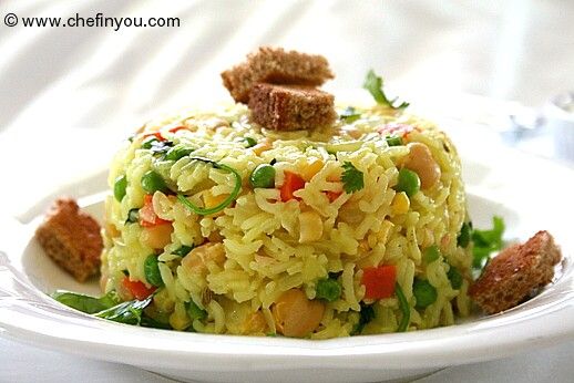 Chickpeas Rice Recipe (Channa Pulao/Pilaf)