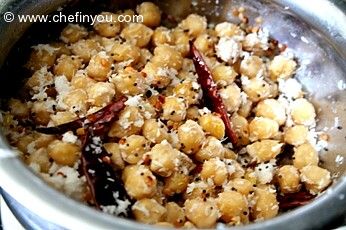 Chickpeas sundal recipe