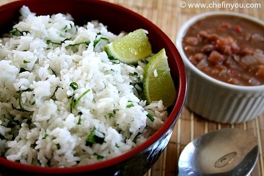 Chipotle style Cilantro Lime Rice Recipe