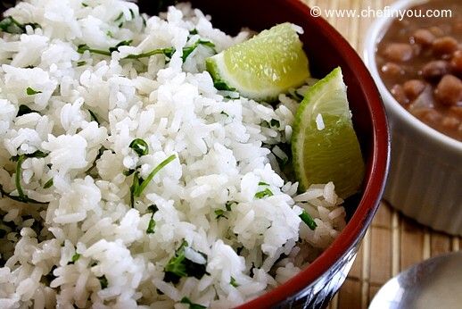 Chipotle style Cilantro Lime Rice Recipe