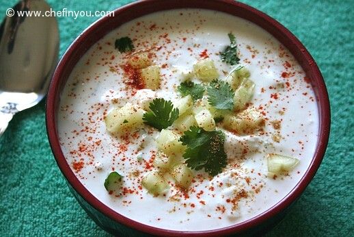 Indian Cucumber Raita Recipe (Yogurt sauce)