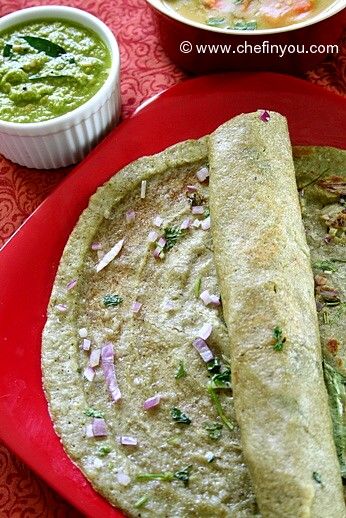 Sprouted Moong Dal Dosa Recipe