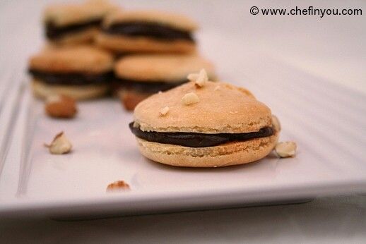 French Macaroons with chocolate filling recipe