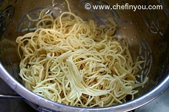 Indo Chinese Vegetarian Hakka Noodles recipe