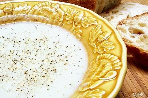 Jerusalem Artichoke (sunchoke) soup