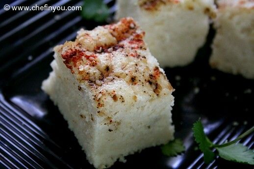 Indian Khatta (Rice) Dhokla Recipe