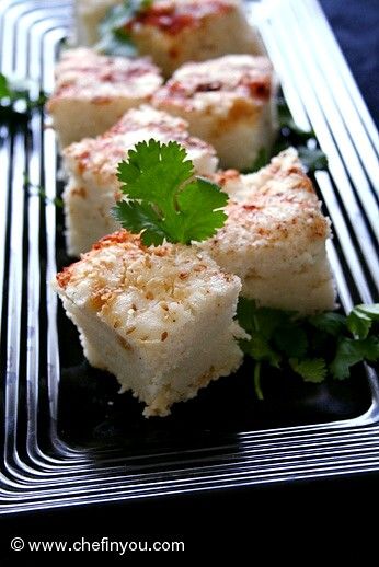 Indian Khatta (Rice) Dhokla Recipe