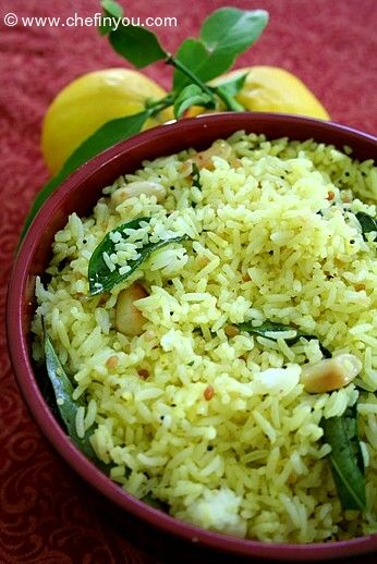 South Indian Lemon Rice Recipe