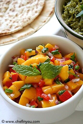 Fresh Mango Salsa Recipe (Mexican Recipes)