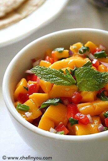 Fresh Mango Salsa Recipe (Mexican Recipes)