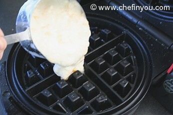 Belgian Style Mango Waffles Recipe | Breakfast recipes