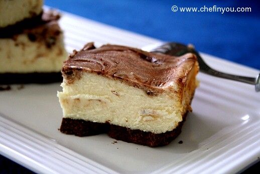 Low Calorie Marble chocolate cheesecake recipe