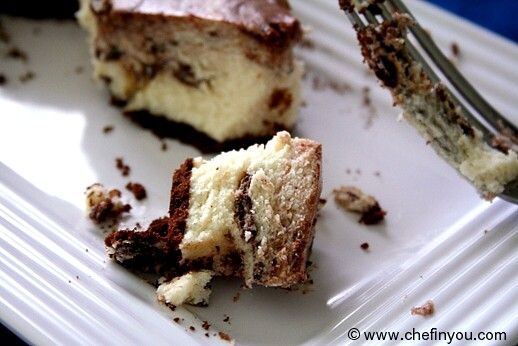 Low Calorie Marble chocolate cheesecake recipe