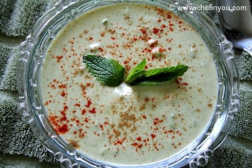 Indian Mint Yogurt Raita Recipe