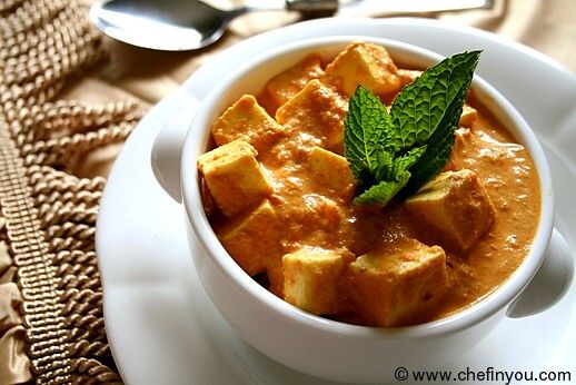 Paneer Butter Masala, Paneer Makhani, Shahi Paneer recipe