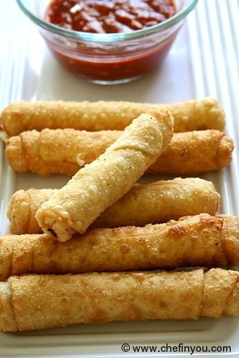 Easy Indian Cheese (Paneer) Snacks - Cigar Rolls Recipe