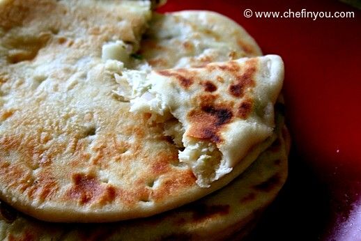 Onion Paneer Kulcha Recipe