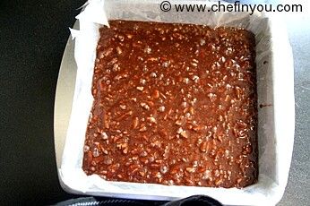 Easy Chocolate chip and Pecan brownies (Squares) Recipe