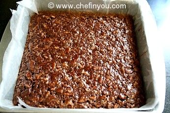 Easy Chocolate chip and Pecan brownies (Squares) Recipe