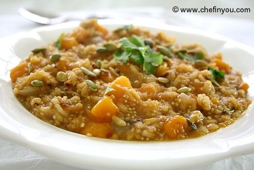 Butternut Squash and Quinoa Risotto Recipe