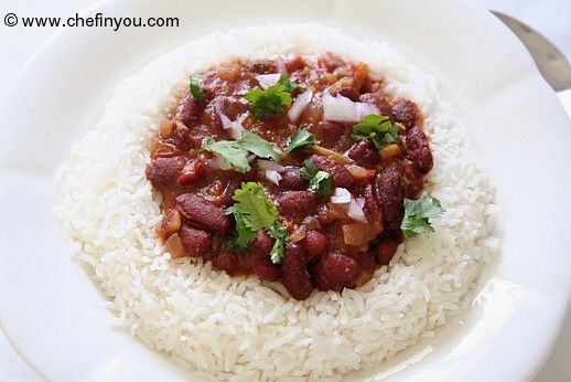 Punjabi Rajma Chawal Recipe (Kidney beans Curry Rice)