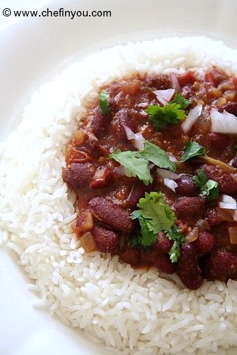 Punjabi Rajma Chawal Recipe (Kidney beans Curry Rice)