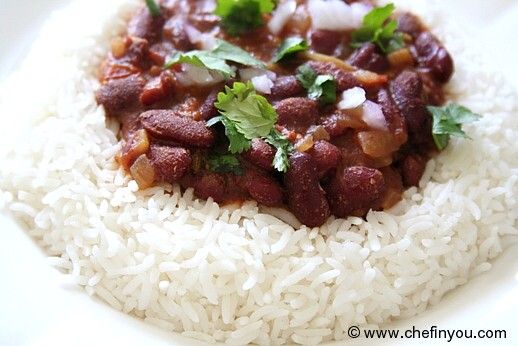 Punjabi Rajma Chawal Recipe (Kidney beans Curry Rice)