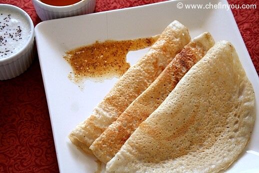 How to make Dosa Batter and Plain Dosa Recipe